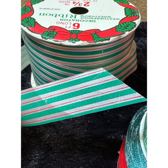 Assorted Christmas Ribbon Set Of 6 Spools - Picture 5 of 12